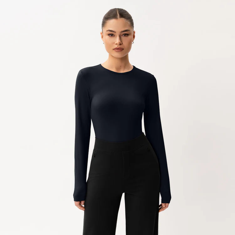 SİYAH SOFT UZUN KOLLU TİŞÖRT - CLAIM™ CLAIM™ Lacivert / XS