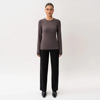 SİYAH SOFT UZUN KOLLU TİŞÖRT - CLAIM™ CLAIM™ Siyah / XS