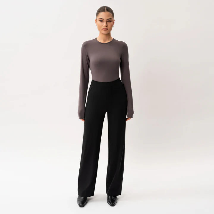 SİYAH SOFT UZUN KOLLU TİŞÖRT - CLAIM™ CLAIM™ Siyah / XS