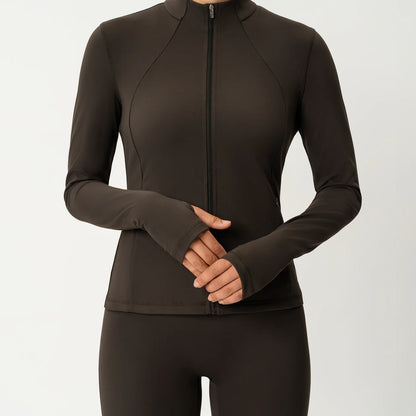 BROWN ASANA ACTIVE JACKET