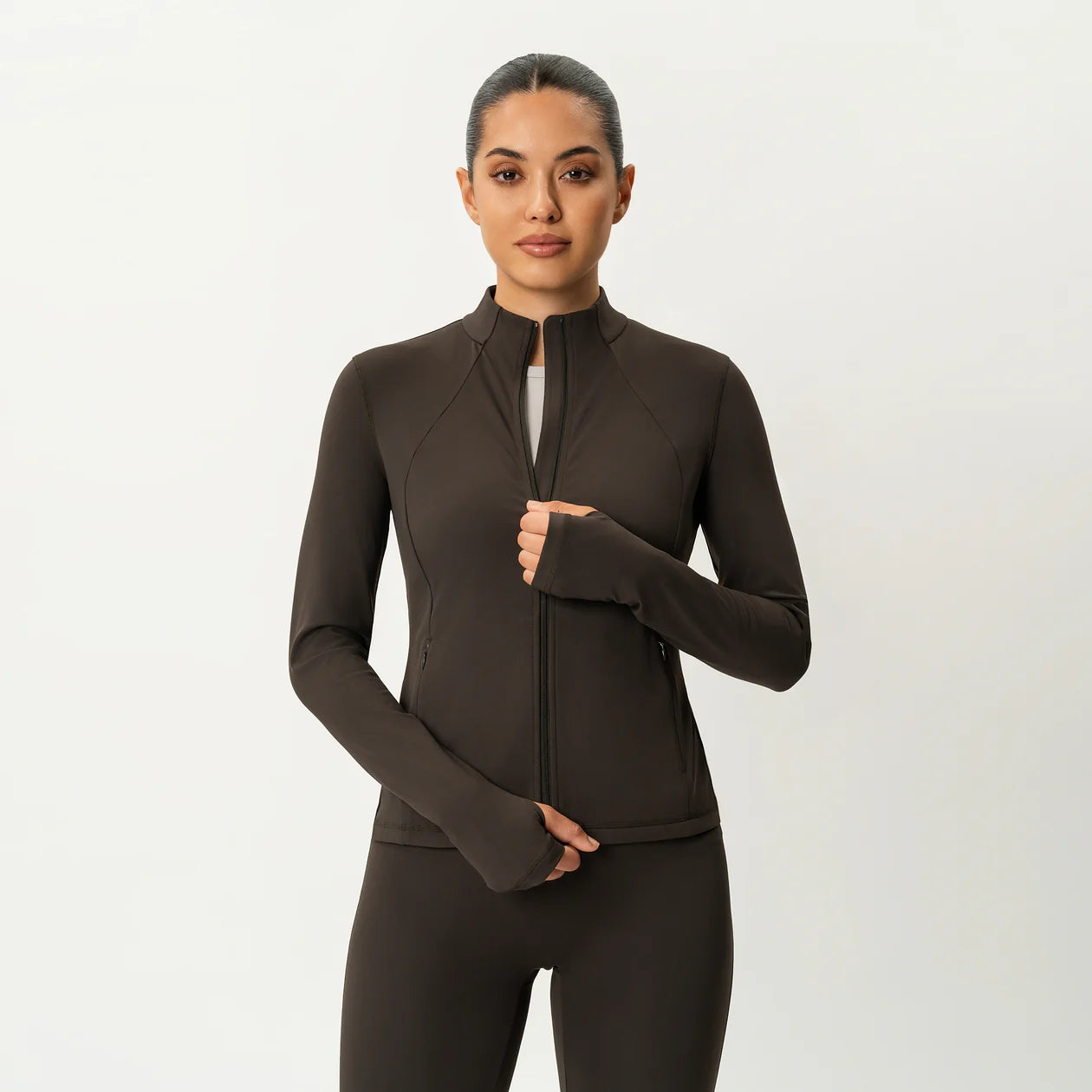 BROWN ASANA ACTIVE JACKET