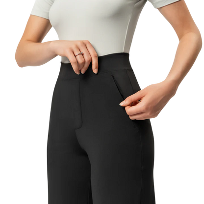 SİYAH ASANA RELAXED STRAIGHT PANTOLON - CLAIM™ CLAIM™ Siyah / 2XS