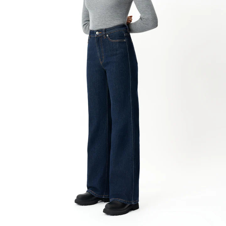 LACİVERT WINTER FleeceDenim™ RELAXED JEANS - CLAIM™ CLAIM™ Lacivert / 2XS