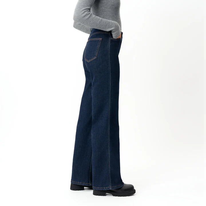 LACİVERT WINTER FleeceDenim™ RELAXED JEANS - CLAIM™ CLAIM™ Lacivert / 2XS