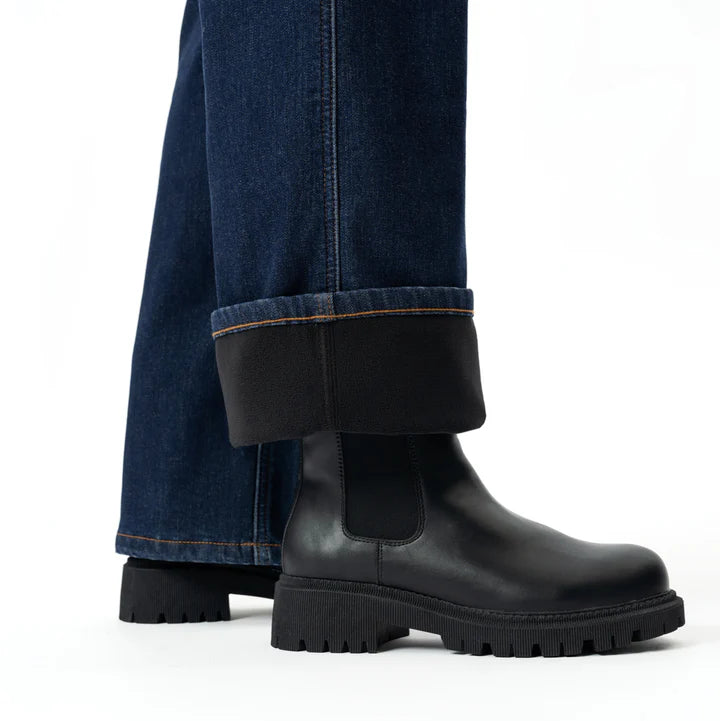 LACİVERT WINTER FleeceDenim™ RELAXED JEANS - CLAIM™ CLAIM™ Lacivert / 2XS