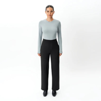 PLUM GREY SOFT LONG-SLEEVE T-SHIRT