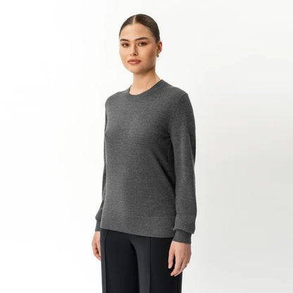 SİYAH MERINO YÜN BİSİKLET YAKA - CLAIM™ CLAIM™ Siyah / XS