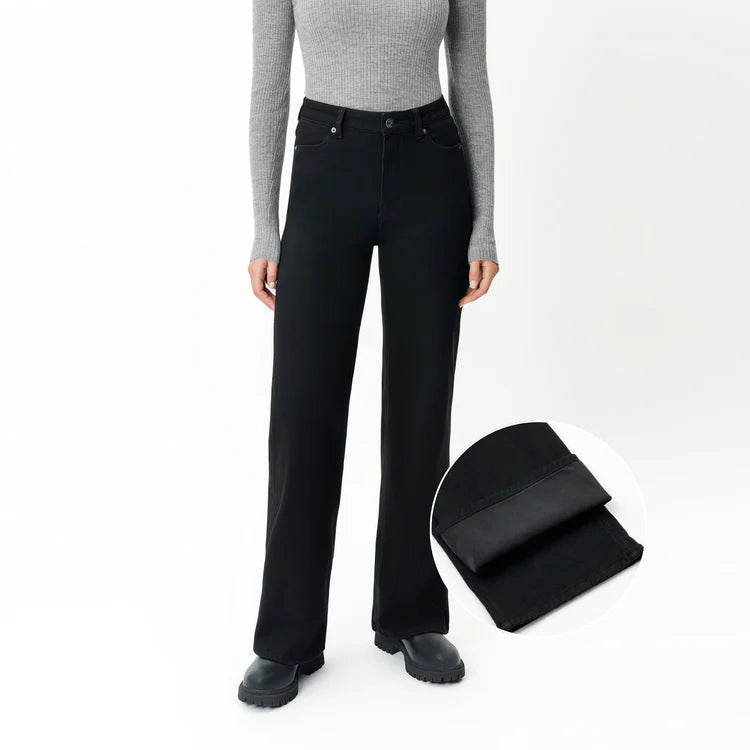 LACİVERT WINTER FleeceDenim™ RELAXED JEANS - CLAIM™ CLAIM™ Lacivert / 2XS